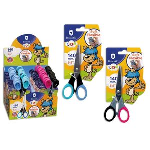 TIJERA KIDS 140MM SOFT FLEX COLORES BISMARK