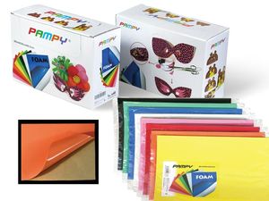 GOMA EVA ADHESIVA  20X30 COLORES 