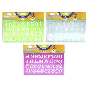 REGLA/PLANTILLA LETRAS Y NUMEROS BISMARK