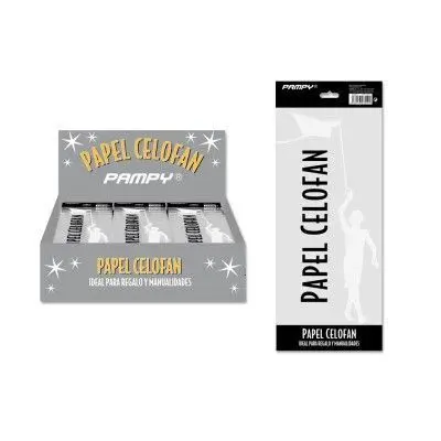 Papel Celofan 1H 60X100 Transparente Pampy
