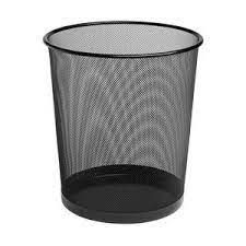 PAPELERA METAL REJILLA 21X27,5 12L NEGRO
