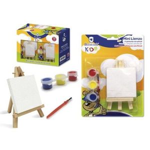 MINI LIENZO CON 3 PINTURAS Y PINCEL