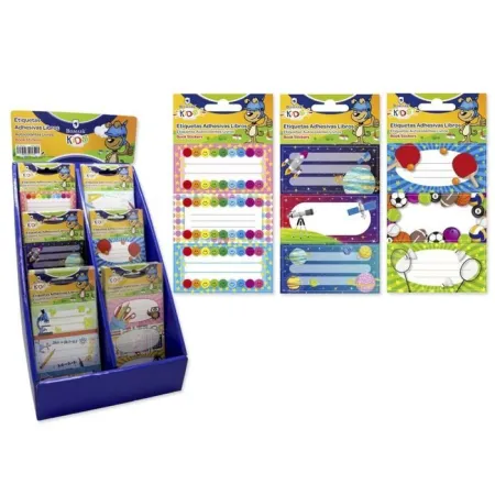 Etiquetas Adhesivas Escolar Libros 9 uds