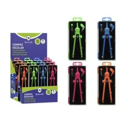 Compas Automatico Neon Basic 4 Colores Bismark