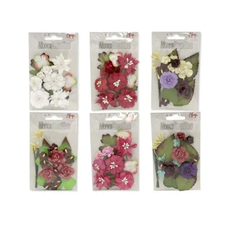 Flores y Hojas de Tela para Decoración - Set Diy