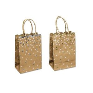 SET 3 BOLSAS KRAFT DECORADAS FOIL 28X8X13 CM