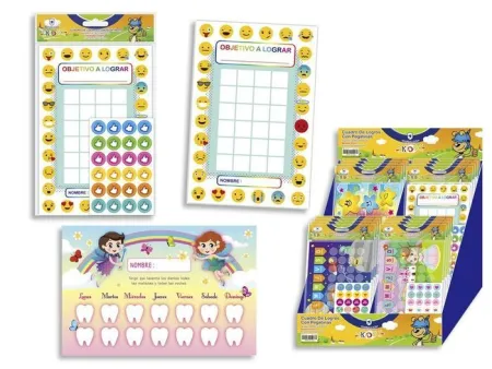 Cuadro de Logros Infantil C/ Pegatinas