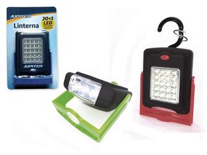 LINTERNA JUPITER 20+3 LEDS CON IMAN Y COLGANTE