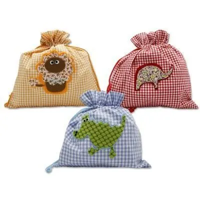 Bolsa Tela Merienda Guarderia Animales