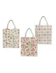Bolsa Tela Lino C/Asas Spring 42X38Cm