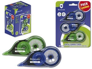 CINTA CORRECTORA BISMARK 12 PACK AHORRO 3 UDS