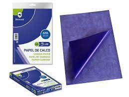 PAPEL CALCO COLOR AZUL A4 10H.