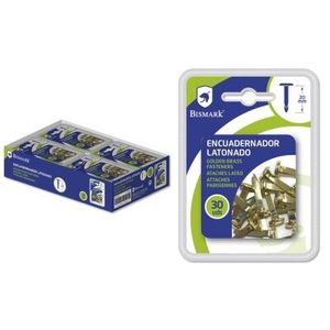 BISMARK ENCUADERNADOR LATONADO 30 PCS DOBLE BL.