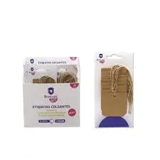 Etiquetas Colgantes Kraft 5. 5X5. 5 cm 8U. 328560