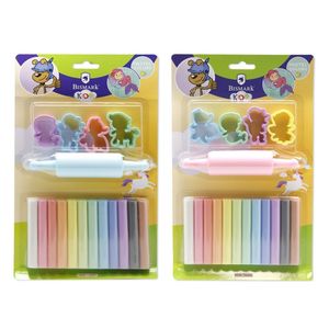 PLASTILINA PASTEL 12 COLORES C/ MOLDES FAIRY TALE