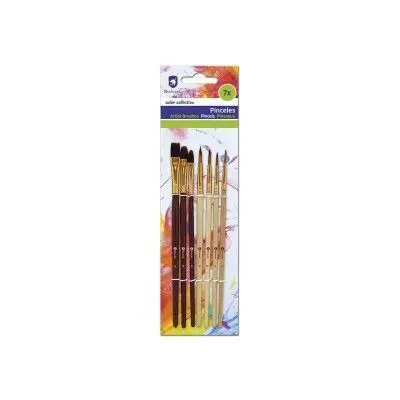 Pinceles Madera 7 Piezas