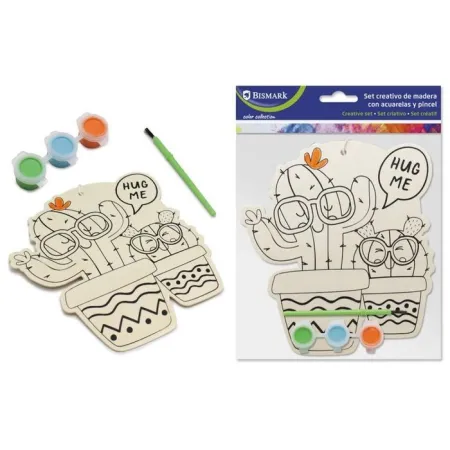 Set Creativo Madera + Acualeras y Pincel