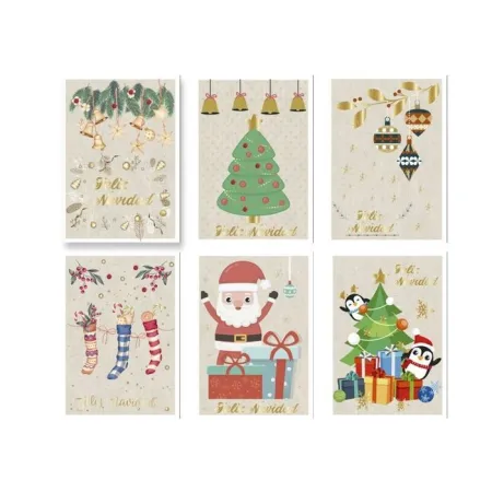 Tarjeta Felicitación Navidad Relieve