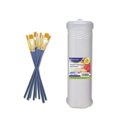 Estuche Organizador Pinceles+10 Pinceles Bismark