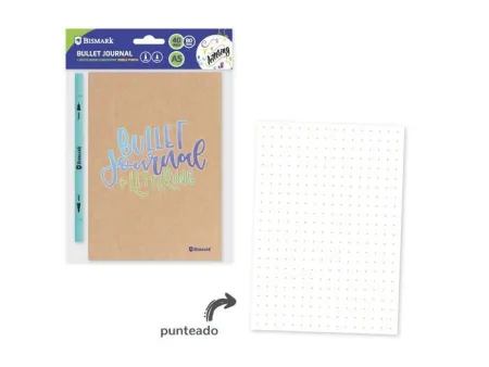 Bullet Journal A5 C/ Rotulador Doble Punta Adhesiv