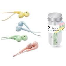 AURICULARES UMAY PASTEL BOTE TRANSPARENTE