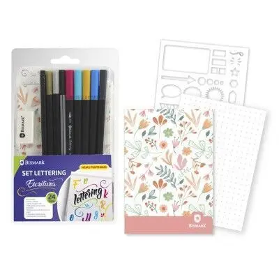 Set Lettering Escritura y Plantilla