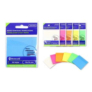 NOTAS ADHESIVO TRANSLUCIDO 75X76 MM C/BOLIGRAFO