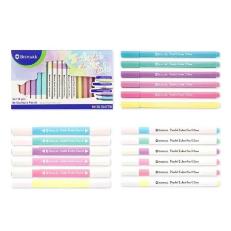 Set 18 Pcs Escritura Pastel