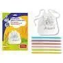 Delantal para Colorear + 6 Rotuladores Pastel