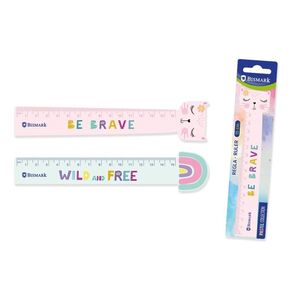 REGLA PLASTICO 15CM WILD AND FREE