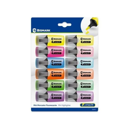 Rotulador Mini Fluorescente Long-Life Colores Neon Bismark