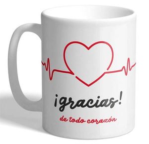 TAZA GRACIAS DE TODO CORAZON