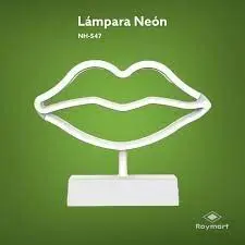 Lampara Figura Neon Labio Rojo
