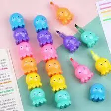 Rotulador Fluorescente Kawai 5 Colores
