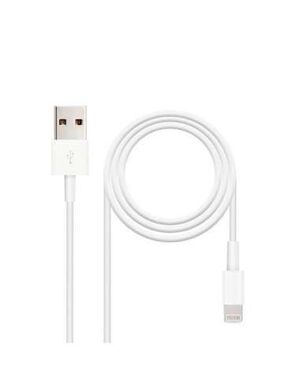 CABLE USB LIGHTNING 1M BLANCO