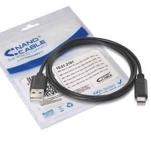 CABLE USB TIPO-C 0,5M NEGRO