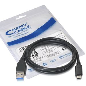 CABLE USB TIPO-C 1M NEGRO