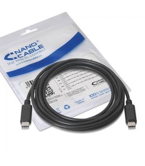CABLE USB 2.0 3A TIPO USB-C/USB-C 1M