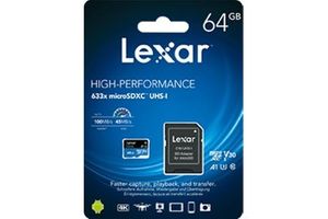 TARJETA MEMORIA LEXAR MICRO SD 64GB CLASS10