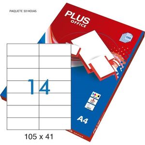 ETIQUETAS ADH PLUS A4105X40 10H