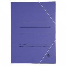 CARPETA CARTON AZUL 4º SOLAPA