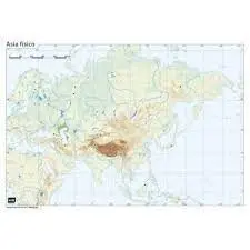 Mapa Mudo Asia Fisico ud