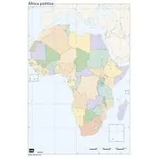 Mapa Mudo Africa Politico ud