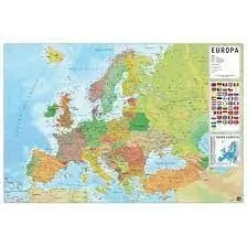 Poster Mapa Europa Es Fisico Politico