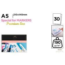 BLOC DIBUJO A5 30H 190GR MARKER SPECIAL ARTIX