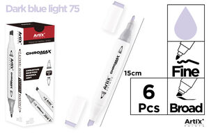 ROTULADOR DOBLE PUNTA BOCETOS 75 DARK BL