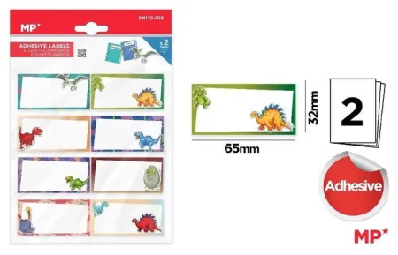 Etiquetas Adhesivos Personalizables Dinosaurios
