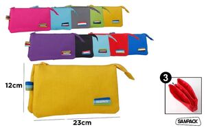 ESTUCHE PLUMIER TRES DEPARTAMENTOS
