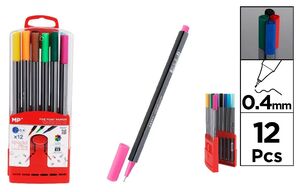 PACK ROTULADORES PUNTA FINA 12U. MP
