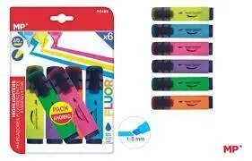 Pack 6 Rotulador Fluorescente Colores